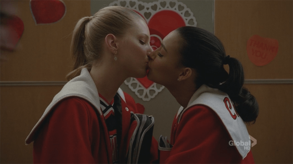 Naya Rivera Glee Kiss