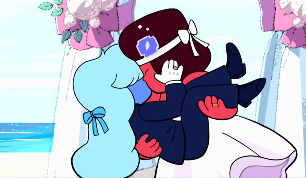 Queerest Things - Heart of teh Crystal Gems Ruby and Sapphire's wedding