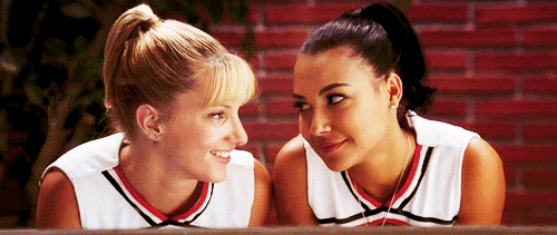 Britney and Santana being cute together.