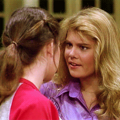 Jo and Blair and soulful looks.