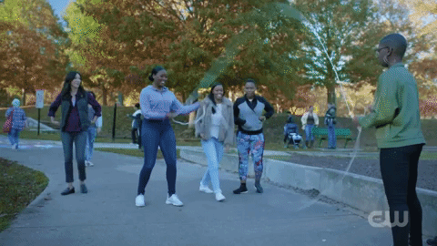 Black Lightning - Anissa jumping rope