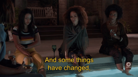 Stef and Lena on Good Trouble - you can't drop of out the race, Mama