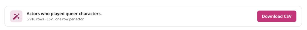 Example of the new download CSV.