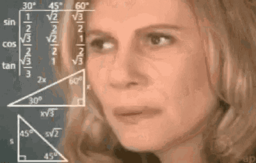 confused-gif-7 – LezWatch.TV Classic Confused woman looking at math meme.